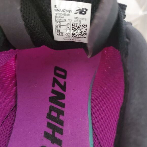 New Balance Sneakers Women Size 7.5 Purple Black Running Shoes Hanzo S RevLite - Picture 9 of 9